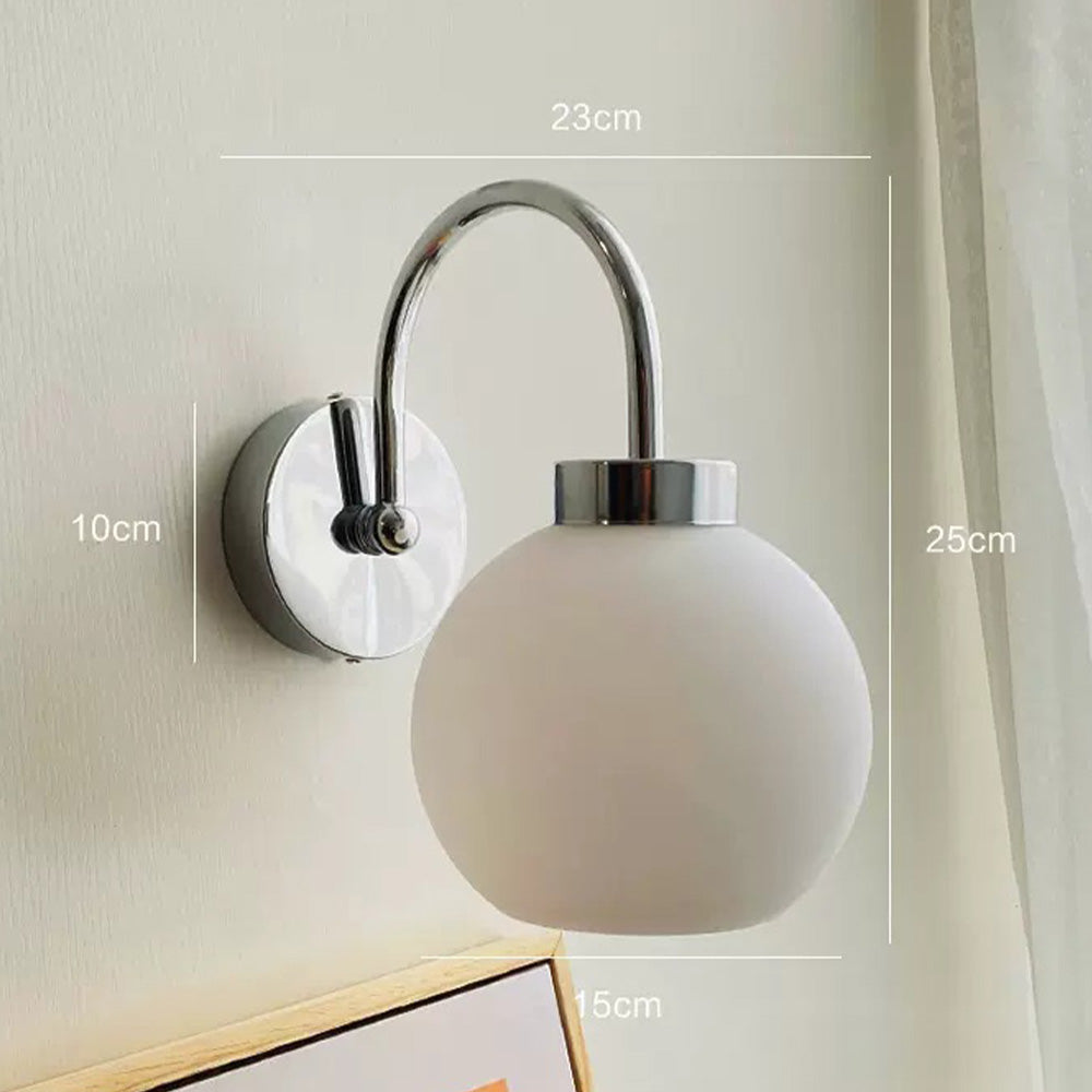 Bauhaus Kräm Fransk Glaskampanj Vägglampa