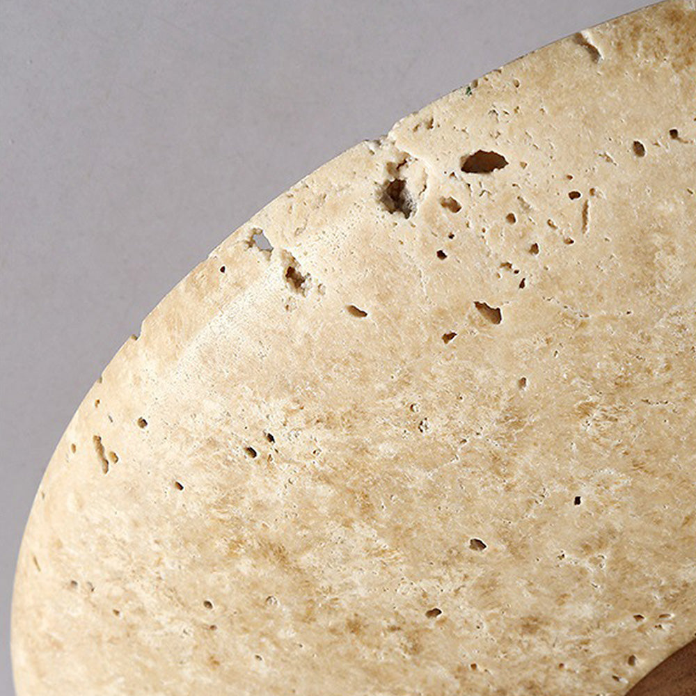 Industrinmodern beige stenvägglampa