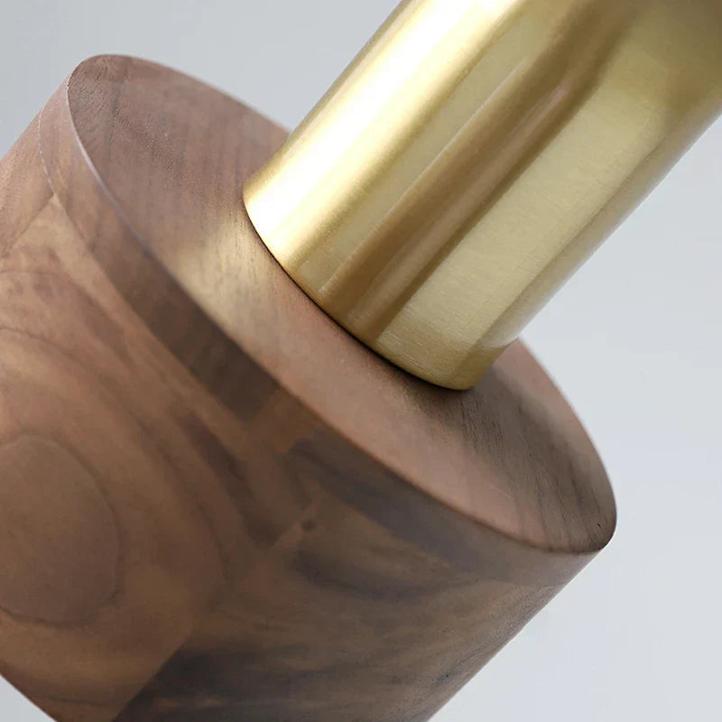 NordicGlow - Elegant pendel i valnötsträ för en mysig atmosfär