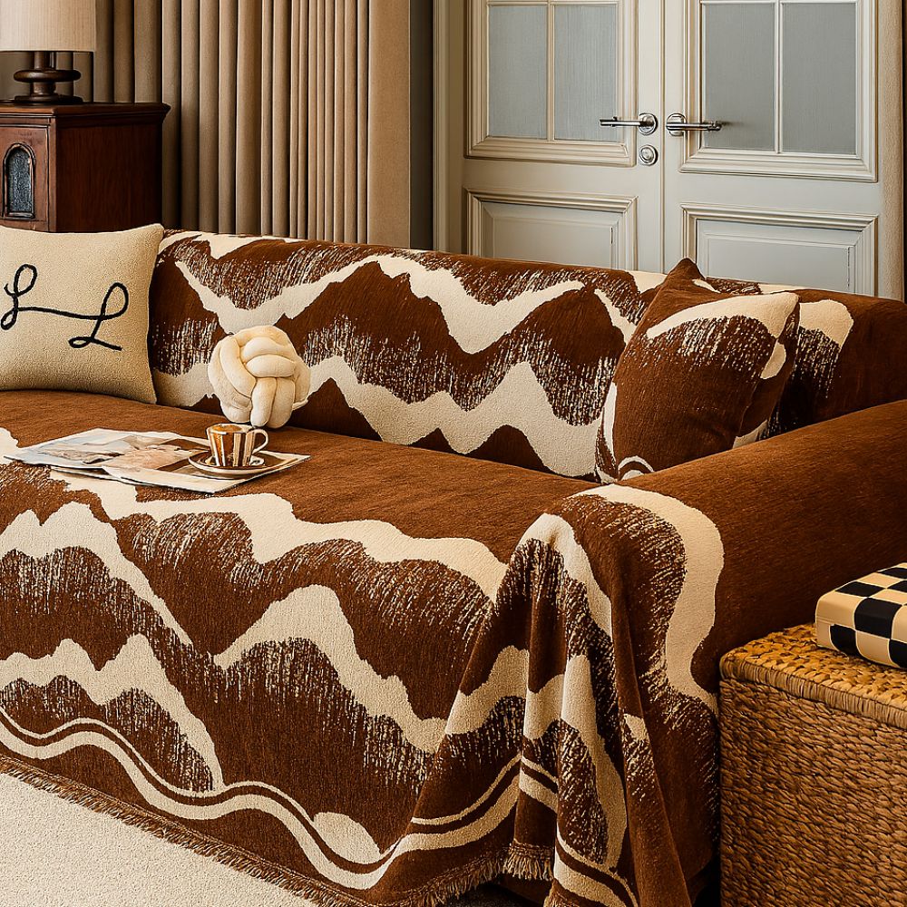 Wavescape Chenille Sofföde