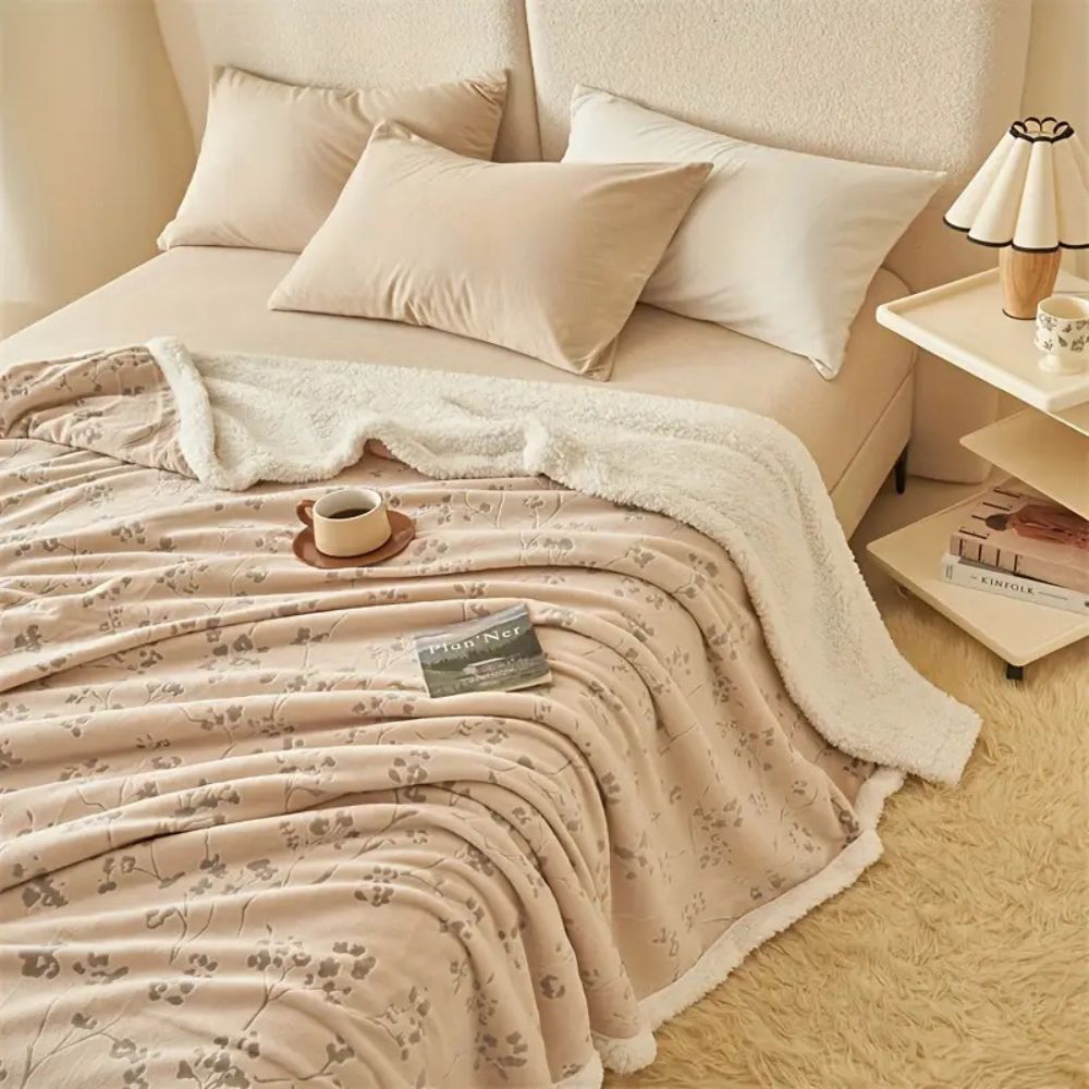 Vinterträdgård Plush Filt