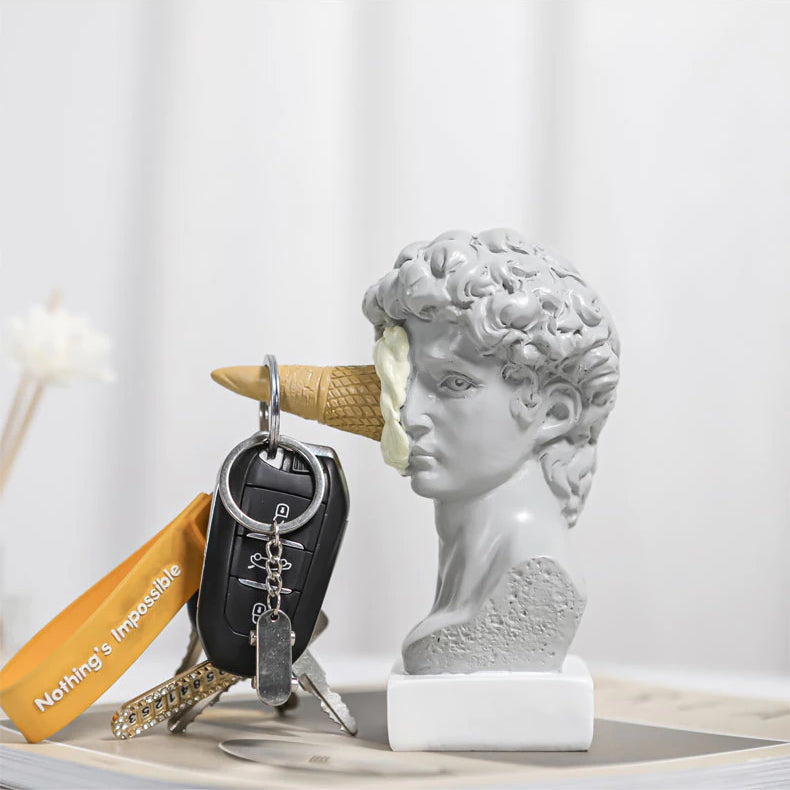 David Glassstaty Hem Dekor för Kreativ Bokhylla Display