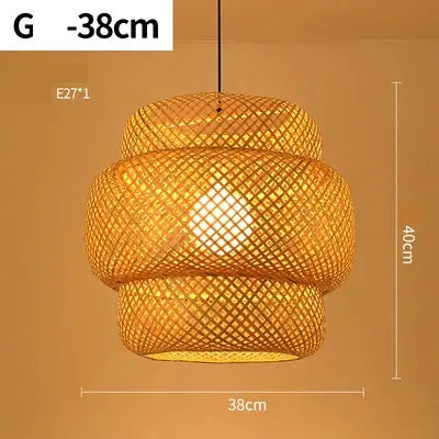 Éclat Bohème - Handwoven Rattan Chandelier