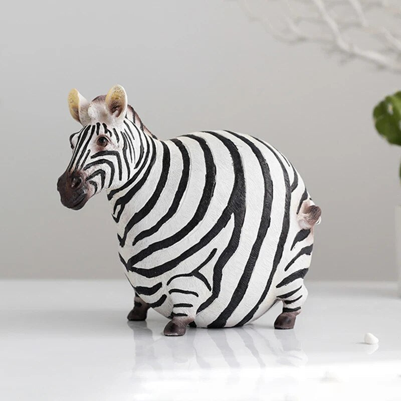 Carvallo - Elegant zebrasculptur för en hållbar och charmig boligaccent