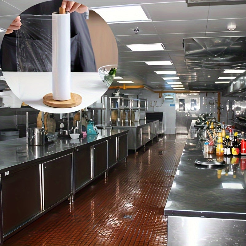 Bamboo Pappershanddukshållare med Naturlig Finish – Stilig och Praktisk för Bänkskivan