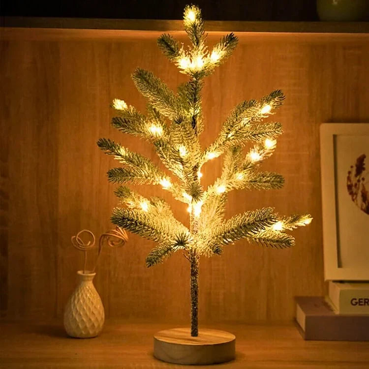 PineGlow - Granhimlen LED-lampa i Bonsai-stil för naturlig heminredning
