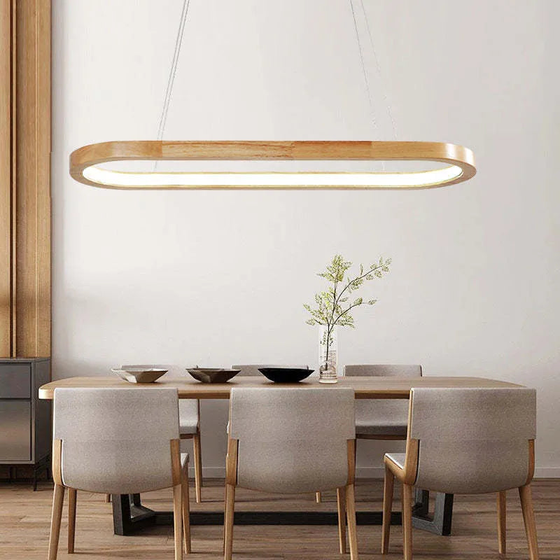 Taklampa trä LED hänglampa