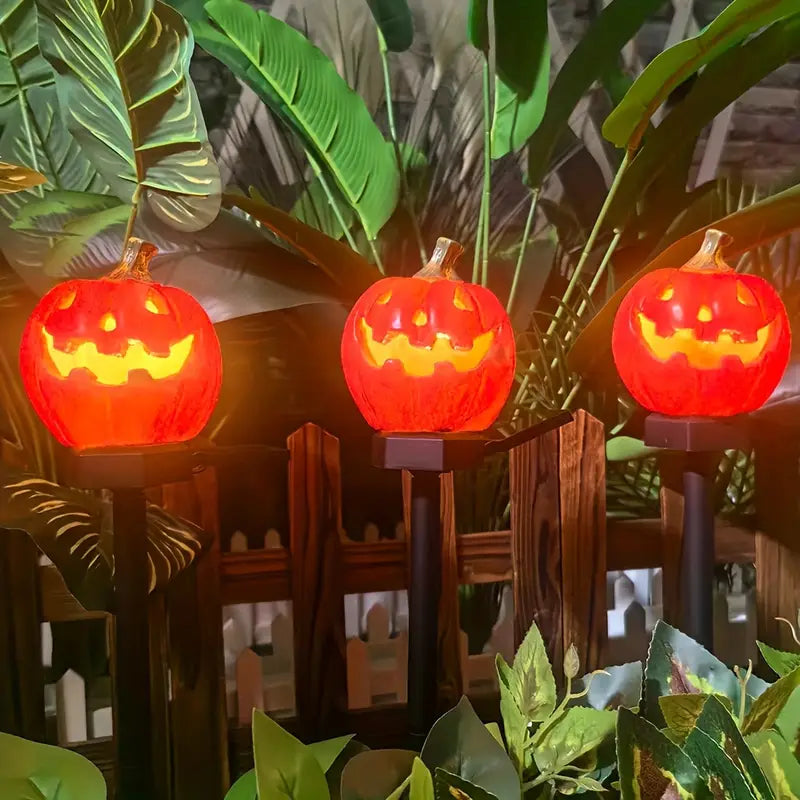 Halloween Solar Pumpa Ljus – Väderbeständiga LED Trädgårdslampor för Utomhus & Festdekoration
