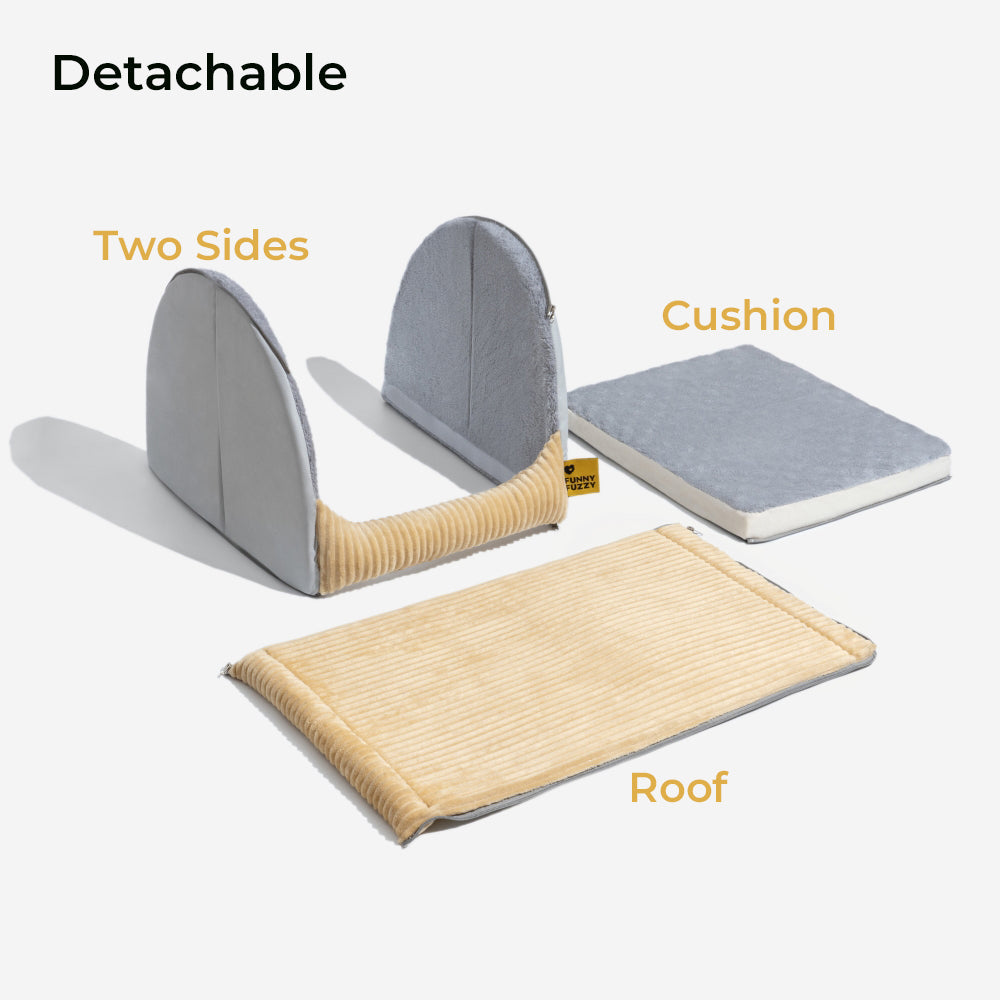 Rymlig & Bekväm Hundsäng Fleece Plysch Hållbar Design