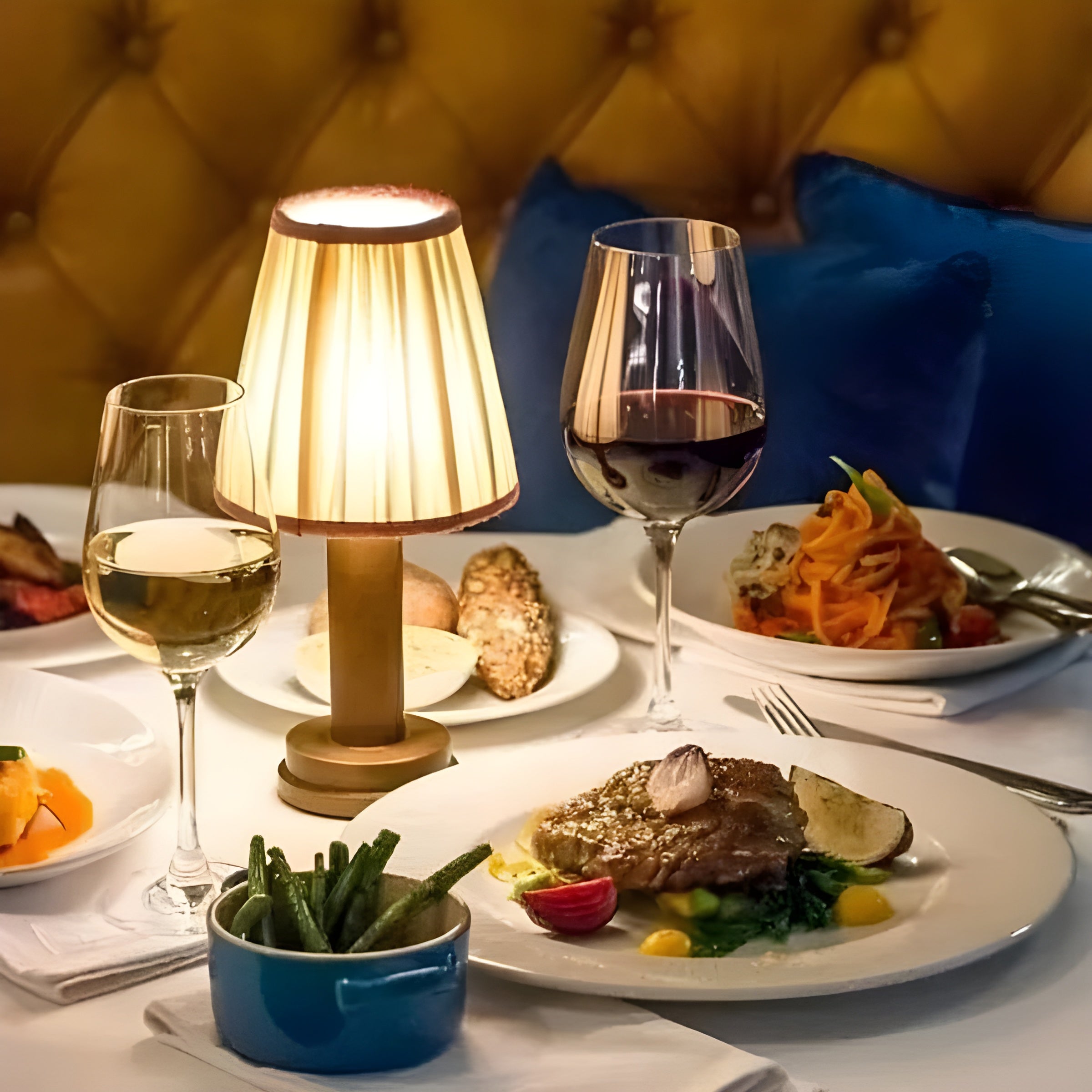 GlowNest Lampa – Trådlös USB-Bord-LED-Lampa