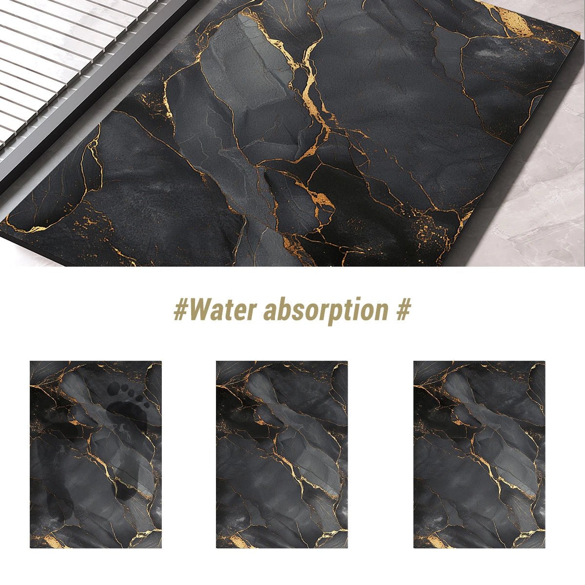 AbsorbaMat – Snabbtorkande halkfri badmatta för säkra och bekväma steg