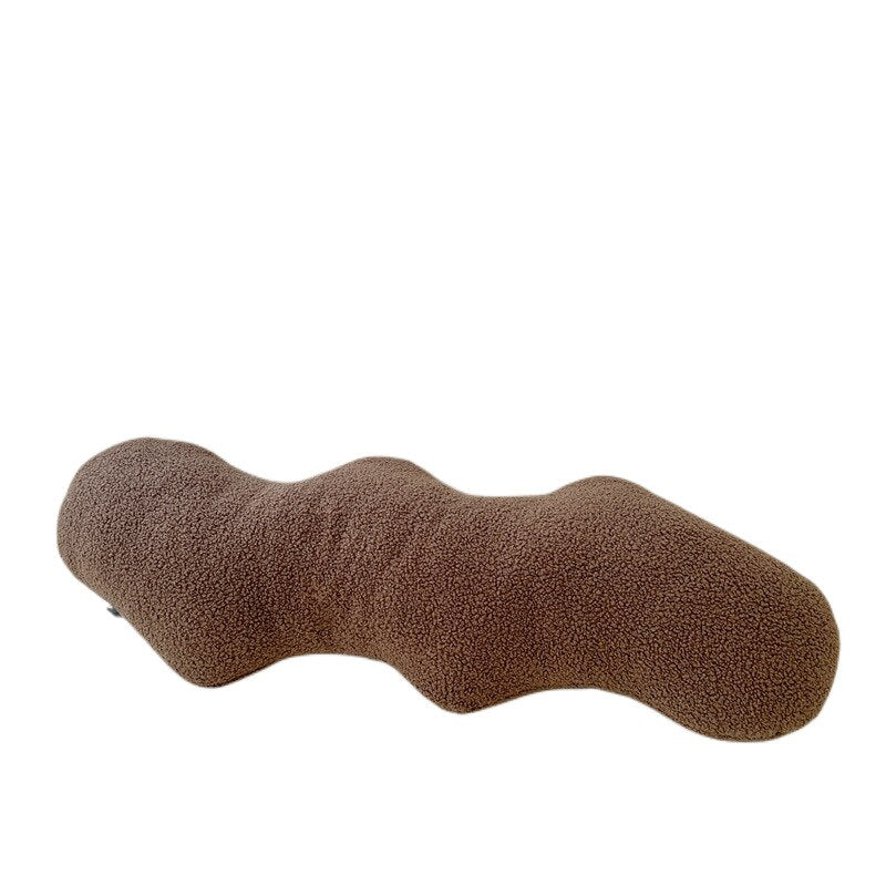 Abstract Formad Soffkudde i Plush Vågig Design