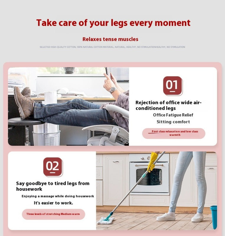 Royallure Värmd Trådlös Benkompressionsinpackning – Kontorslindring & Förbättrad Cirkulation