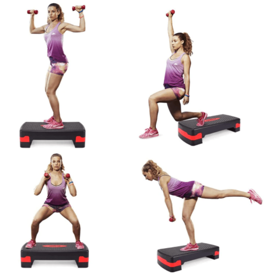 Justerbar FitStep - Justerbar fitnessnivå för säker och mångsidig träning hemma