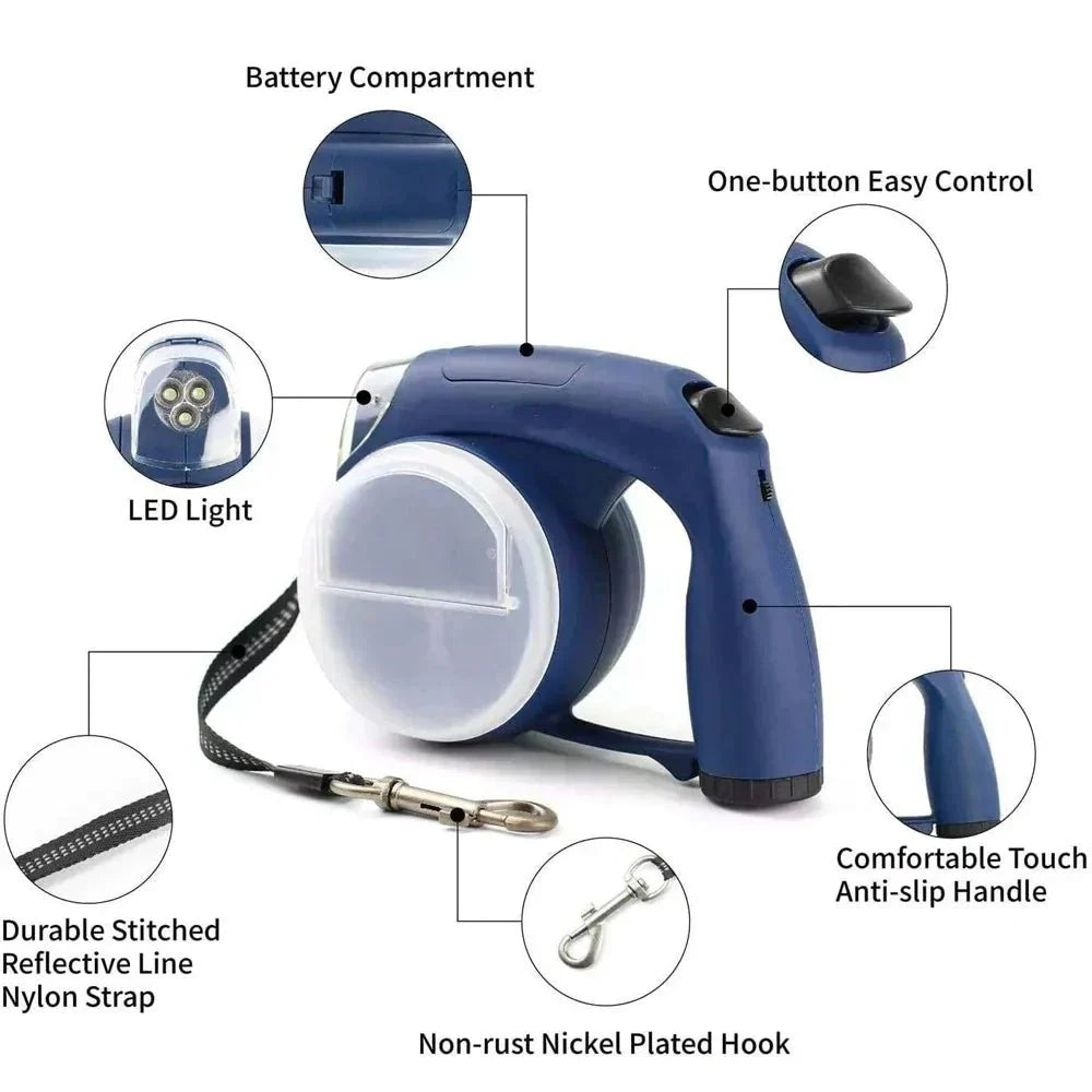 ADVENTUREPAWS ELITE KOPPEL – Justerbar hundkoppel med reflekterande design