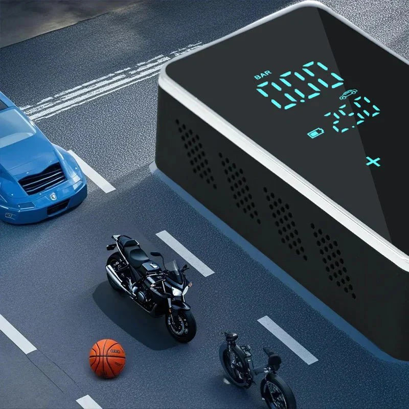 AirMax Touch - Bärbar elektrisk luftpump med pekskärm och 150 PSI