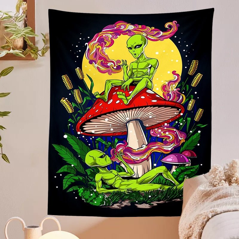 Alien Vägghängande Tapestry - Jacquard 100% Polyester Dekor