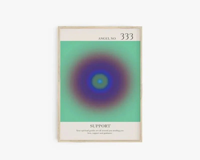 Ängelnummer Andliga Affischer Canvas Modern väggkonst