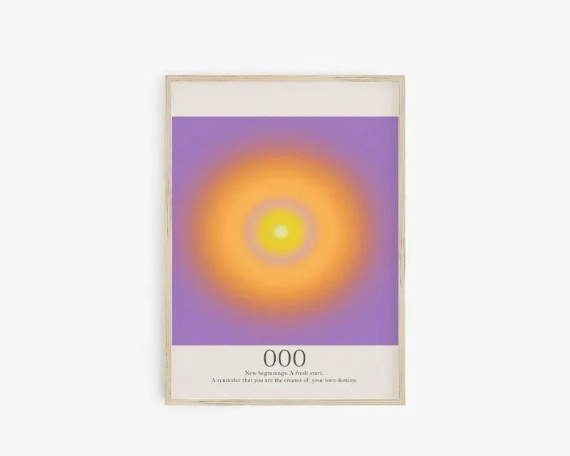 Ängelnummer Andliga Affischer Canvas Modern väggkonst