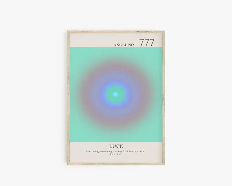 Ängelnummer Andliga Affischer Canvas Modern väggkonst