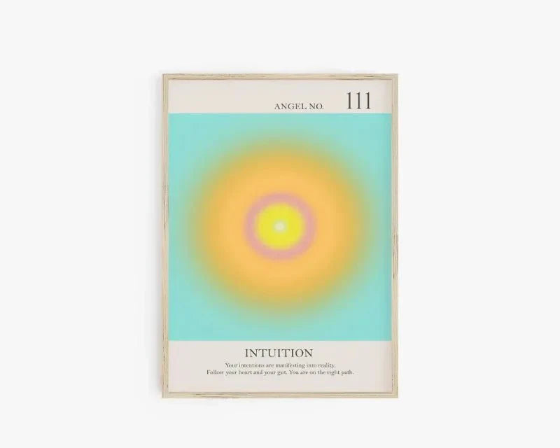 Ängelnummer Andliga Affischer Canvas Modern väggkonst