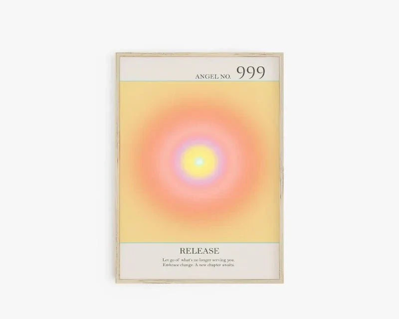 Ängelnummer Andliga Affischer Canvas Modern väggkonst