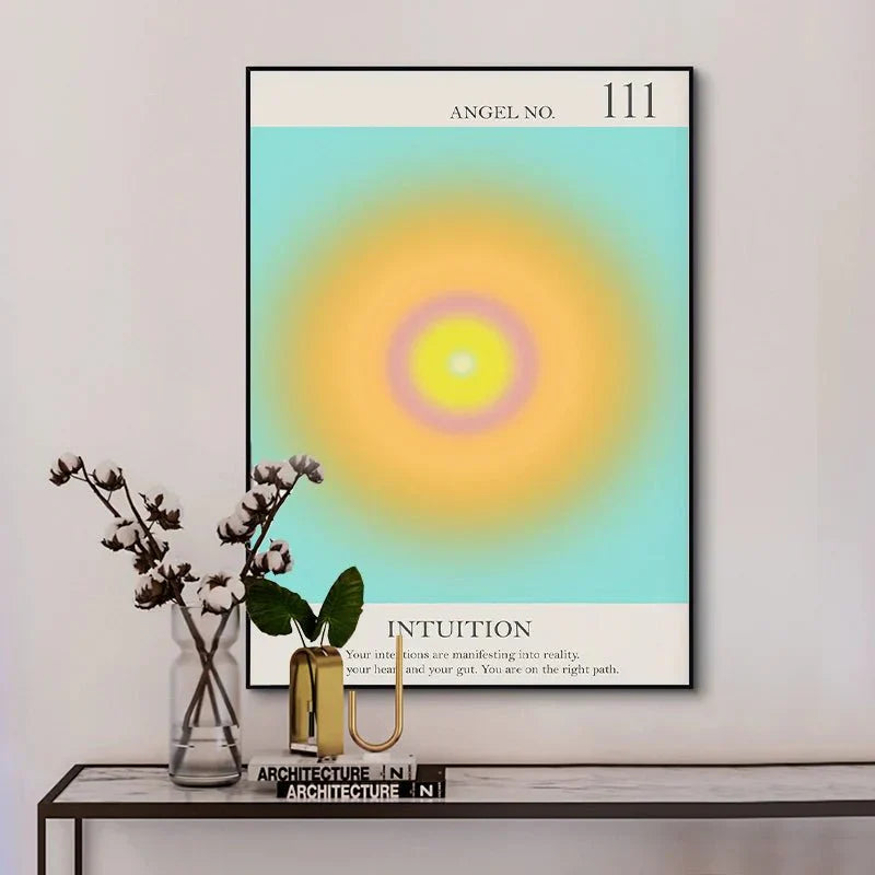 Ängelnummer Andliga Affischer Canvas Modern väggkonst