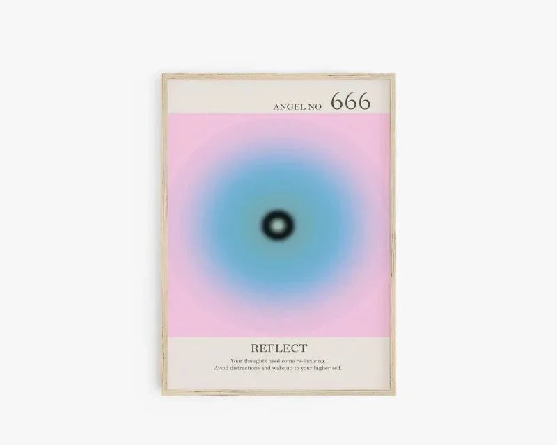 Ängelnummer Andliga Affischer Canvas Modern väggkonst