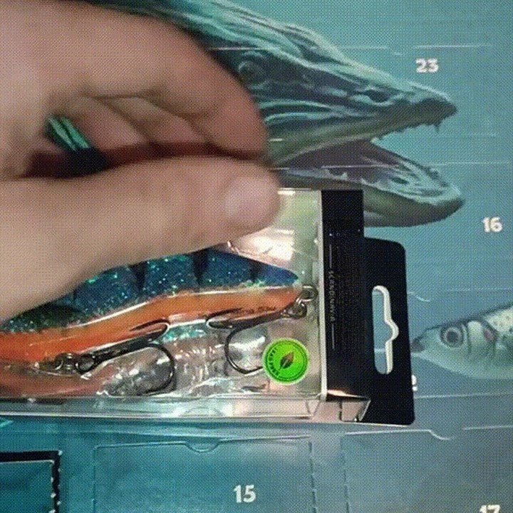 ANGLERVENT – 24 dagar jul 2025 nedräkning fisketillbehör set