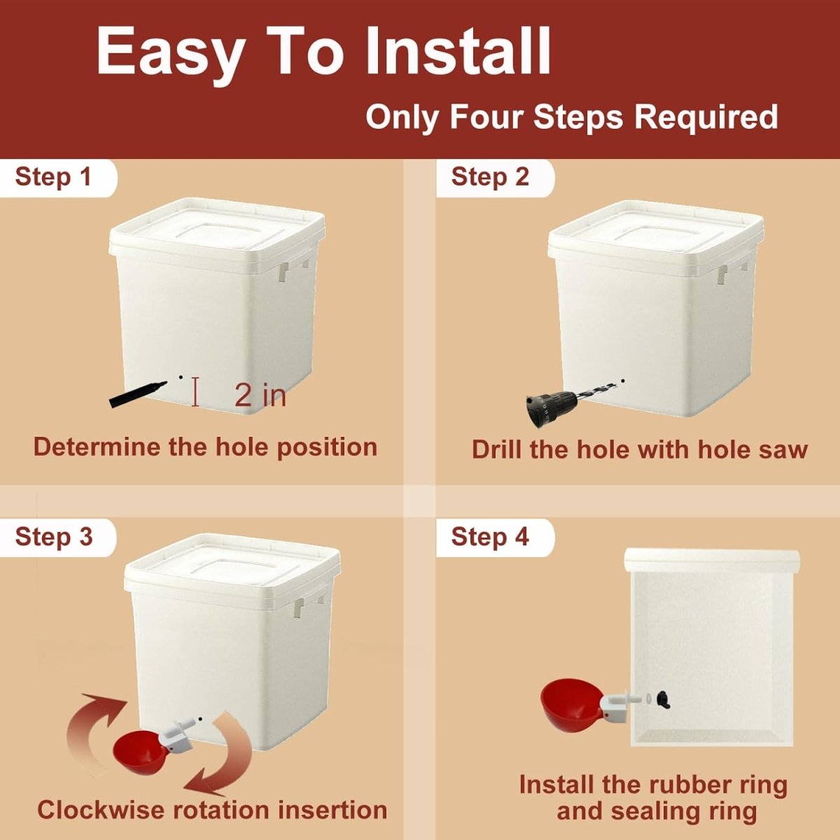 AQUAQUILL – Automatisk hönsvattnare för mühels hydration