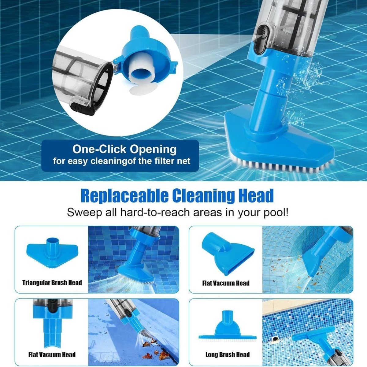 AQUAVAC – Trådlös pooldammsugare för enkelt rengöring