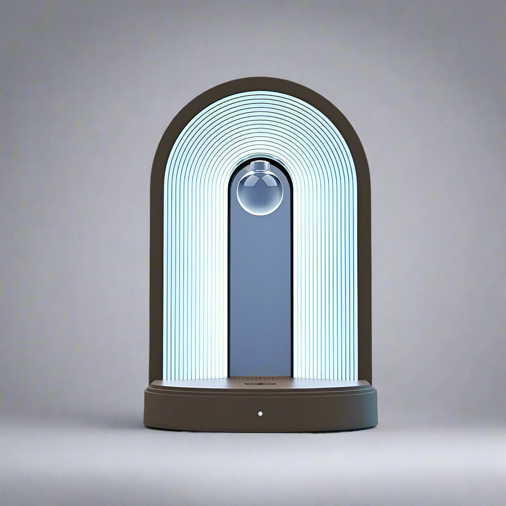 Arc Bordslampa med Trådlös Laddare & Bluetooth Högtalare