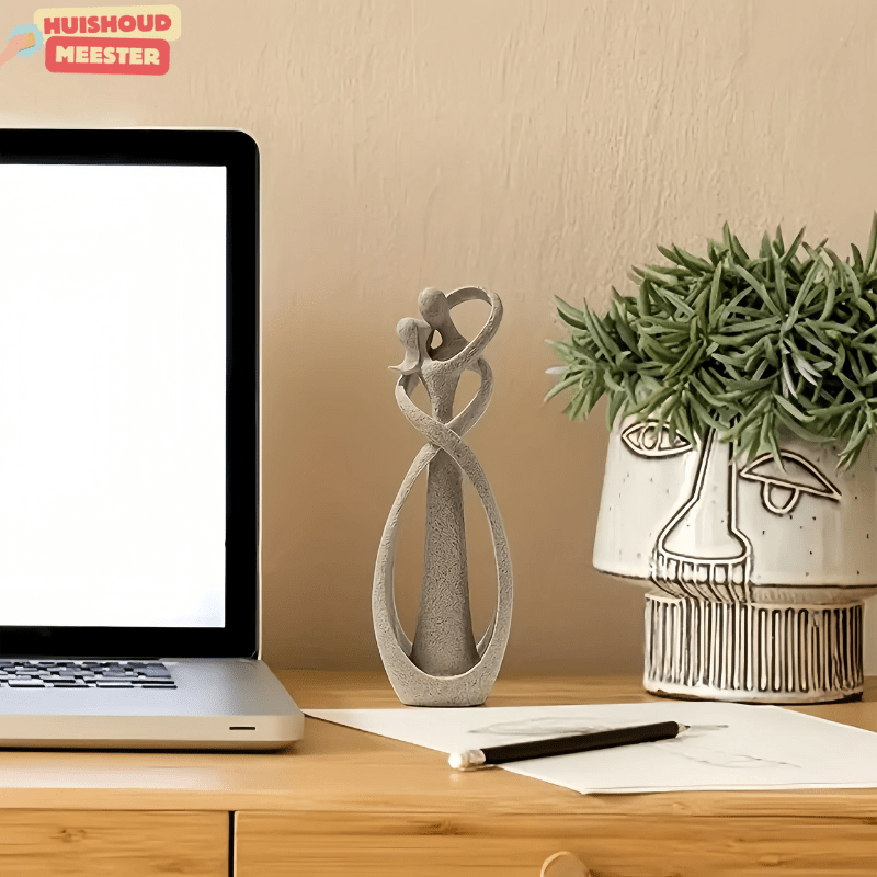 Armonia Embrace Skulptur - Konstnärligt symbol för kärlek, anknytning och tidlös elegans