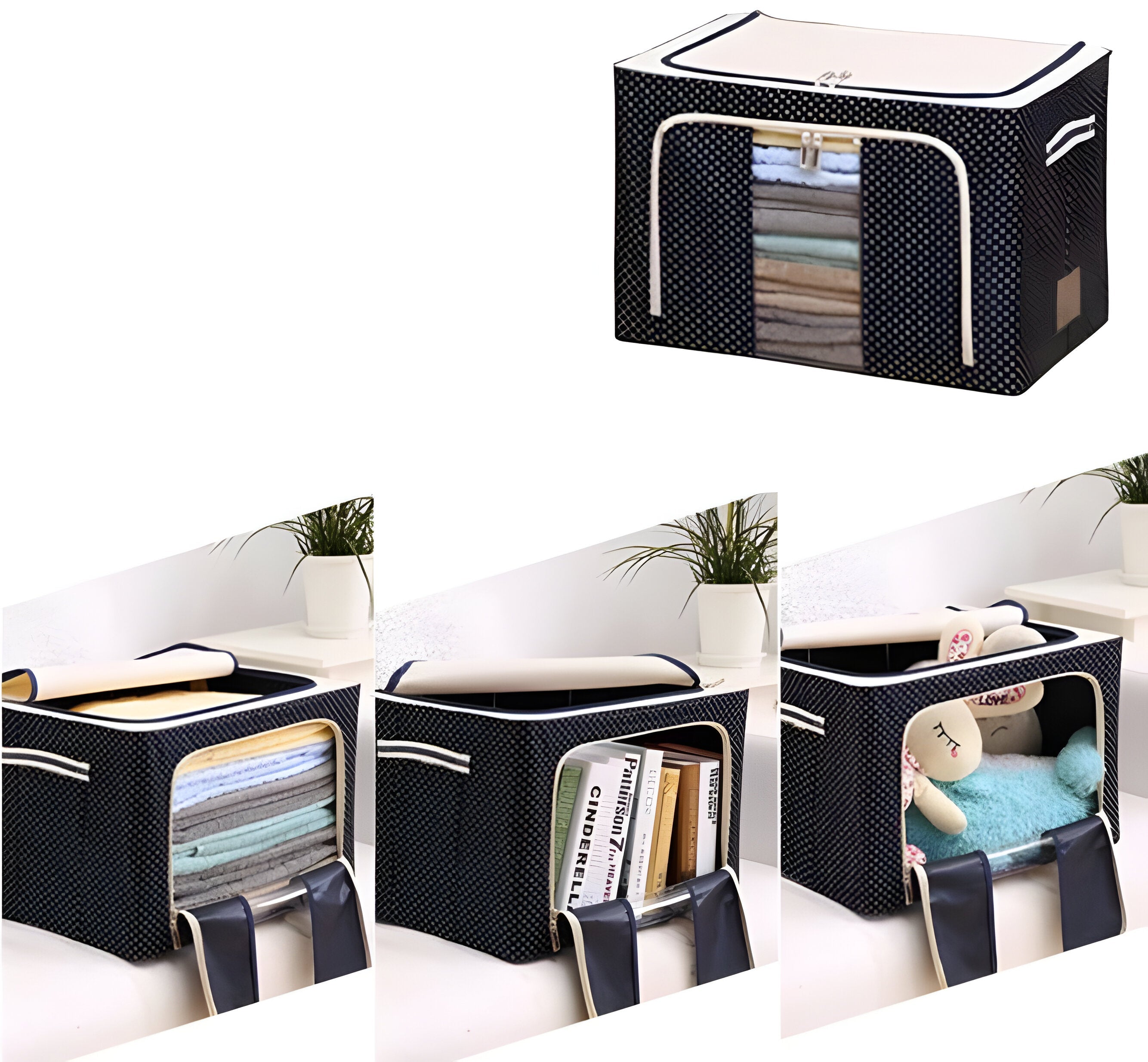 StorEase Box – Vikbar Förvaringslåda för Klädorganisation