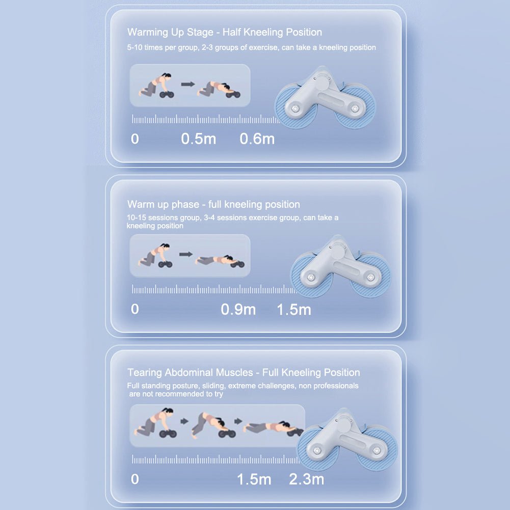 Automatic Roller Pro - Mage muskels rulle med Auto-Roll-Back för Core-träning