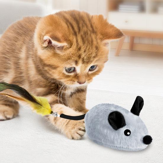 Kattjänst Interaktiv Plyschmus med Svans