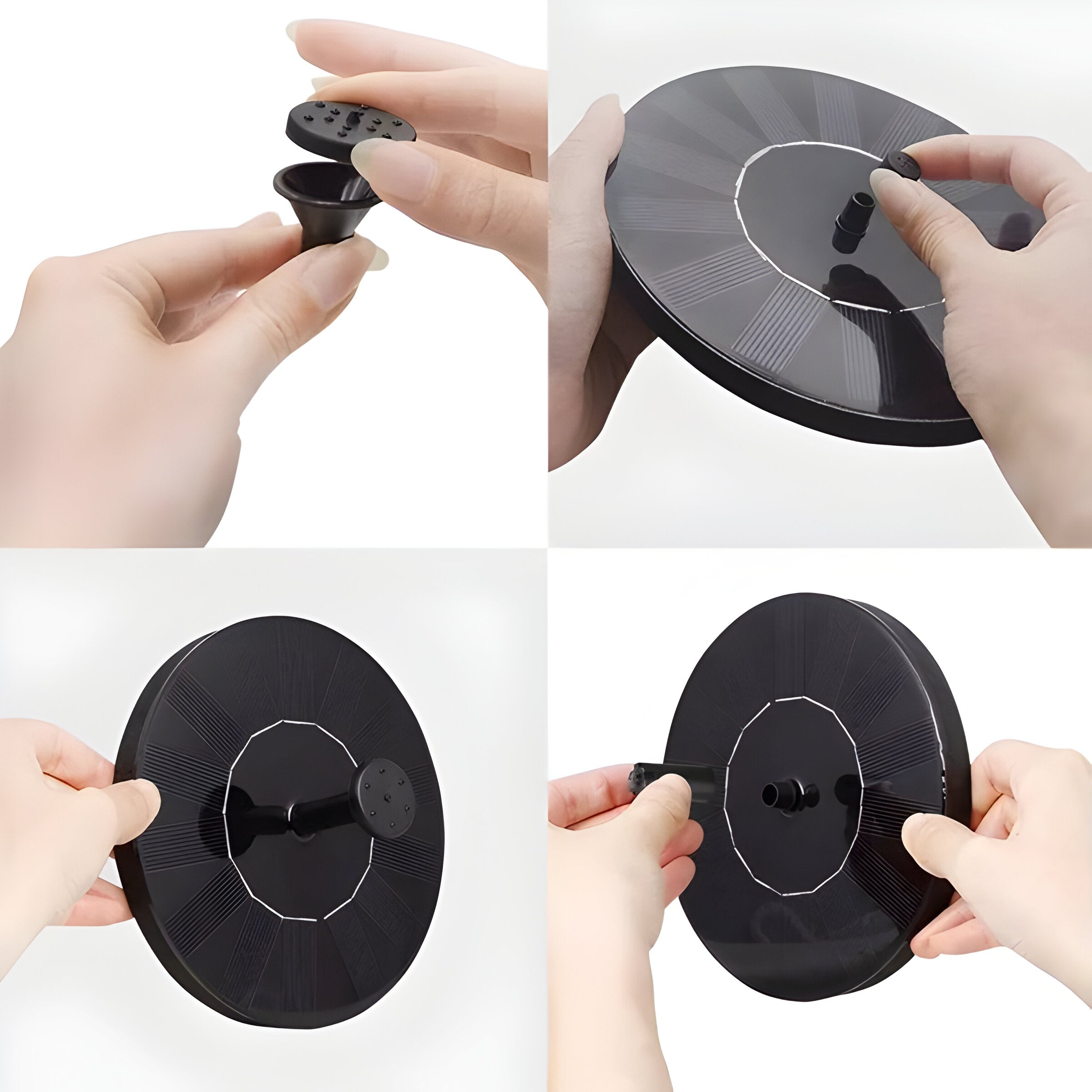 AquaBliss Rise - Solarspringbrunn för Utomhus