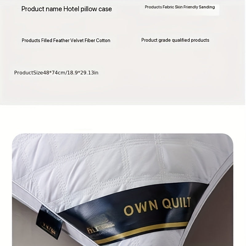 Sovkomfortset - 2 hypoallergena 3D-kuddar för hotellkvalitet sömn