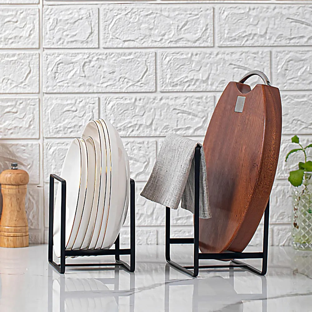 PlateMaster - Vertikal 3 tallrikshållare för effektiv köksförvaring