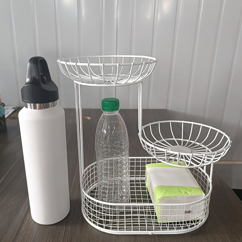 GoldenTier 3-Tier Fruktkorg – Elegant och Praktisk