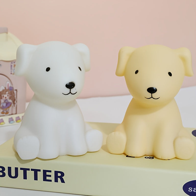 PuppyGlow - Söt Tecknad Hundlampa med Varmt Ljus för Rumsinredning