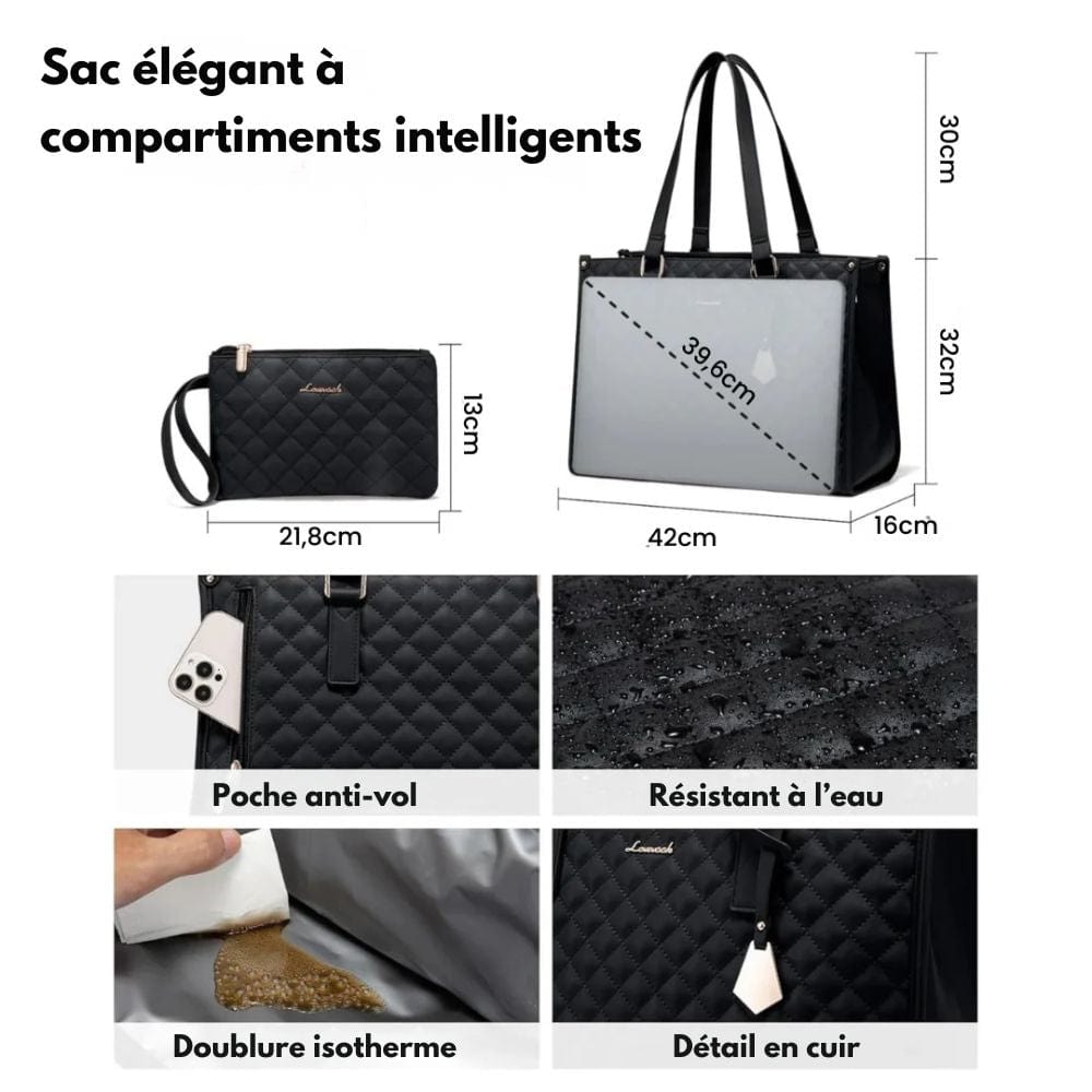 Bagsball 2-i-1 - Stilig bärkasse med isolerat lunchfack