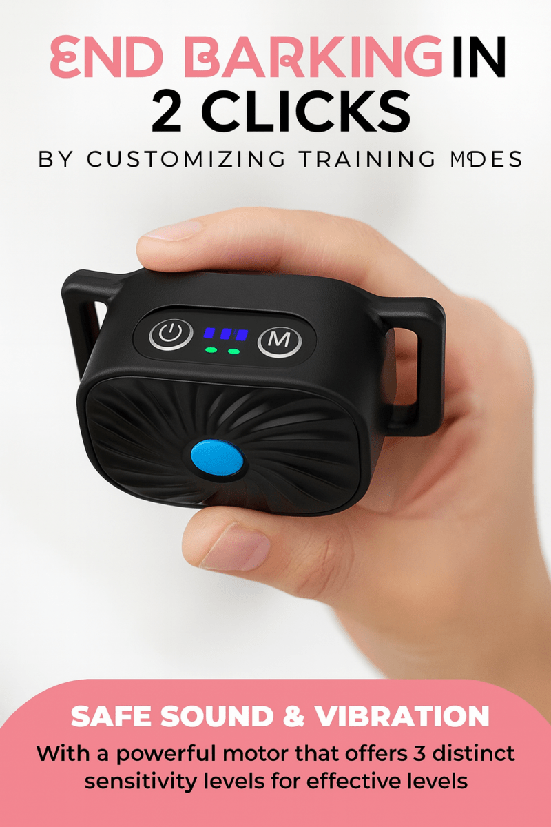 BarkLess Nano – Mjuk anti-barkhalsband för valpar och små hundar