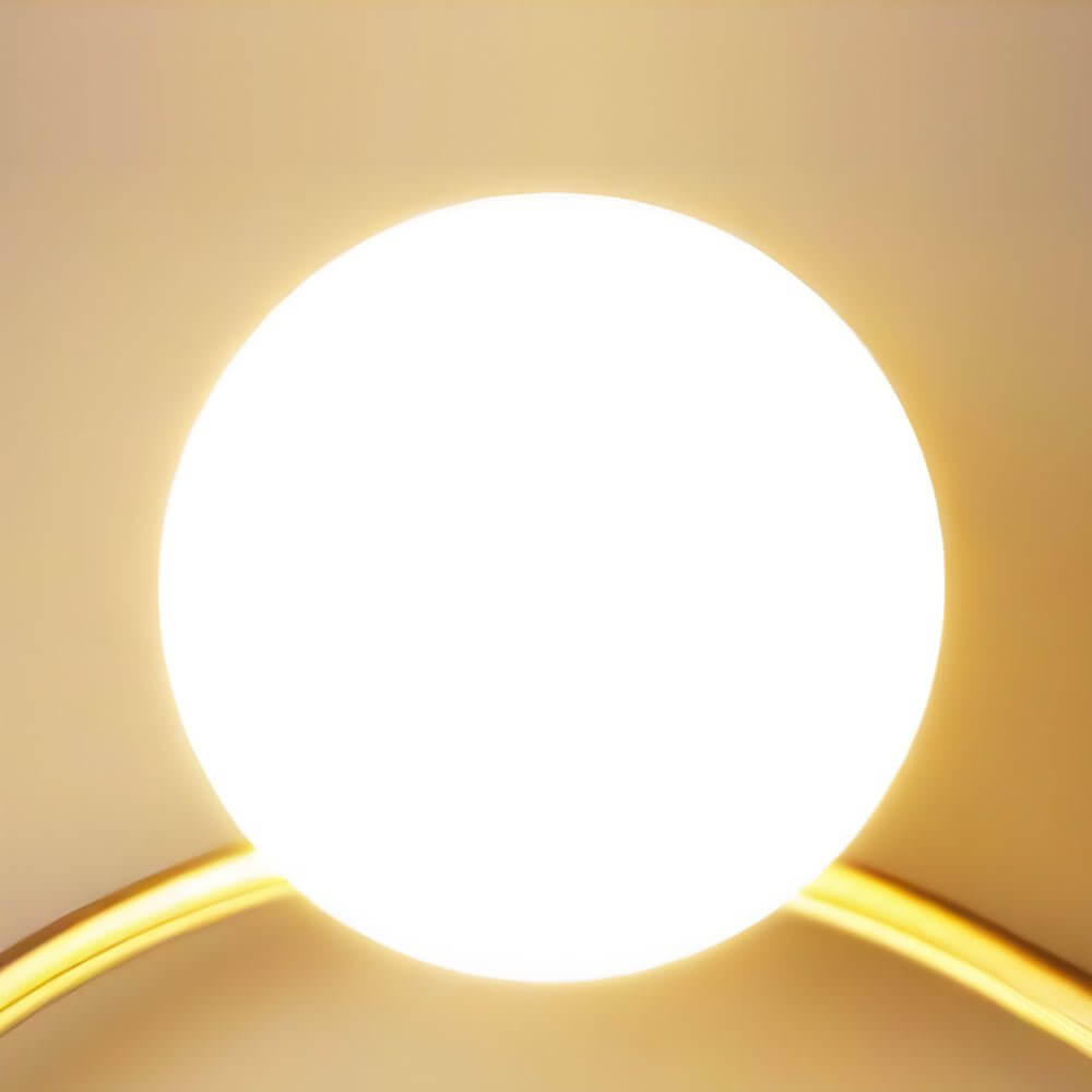 Rund LED Väckarklocka | Batteridriven | Hängande Metallklocka