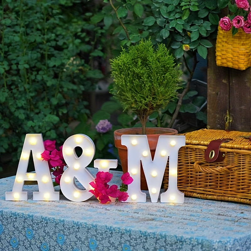 AlphaGlow - LED Dekorativ Bokstavslampa med Batteridrift