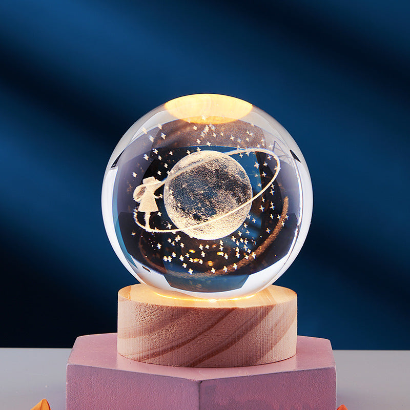 CrystalLight - 3D Kristall Nattlampa