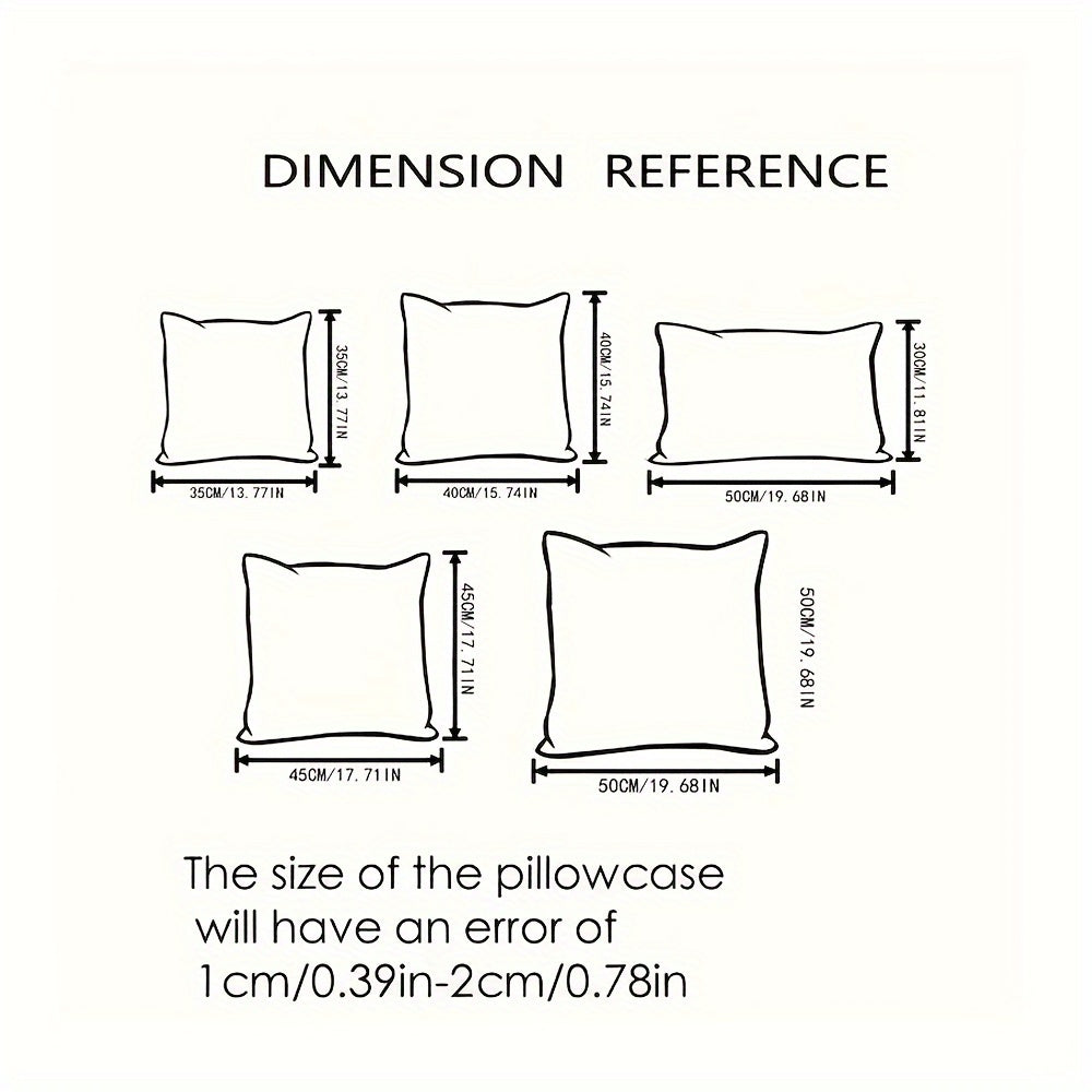 2-delad Bohemisk Stil Corduroy Kuddöverdrag – Mjuk och Stilig för Soffa och Säng