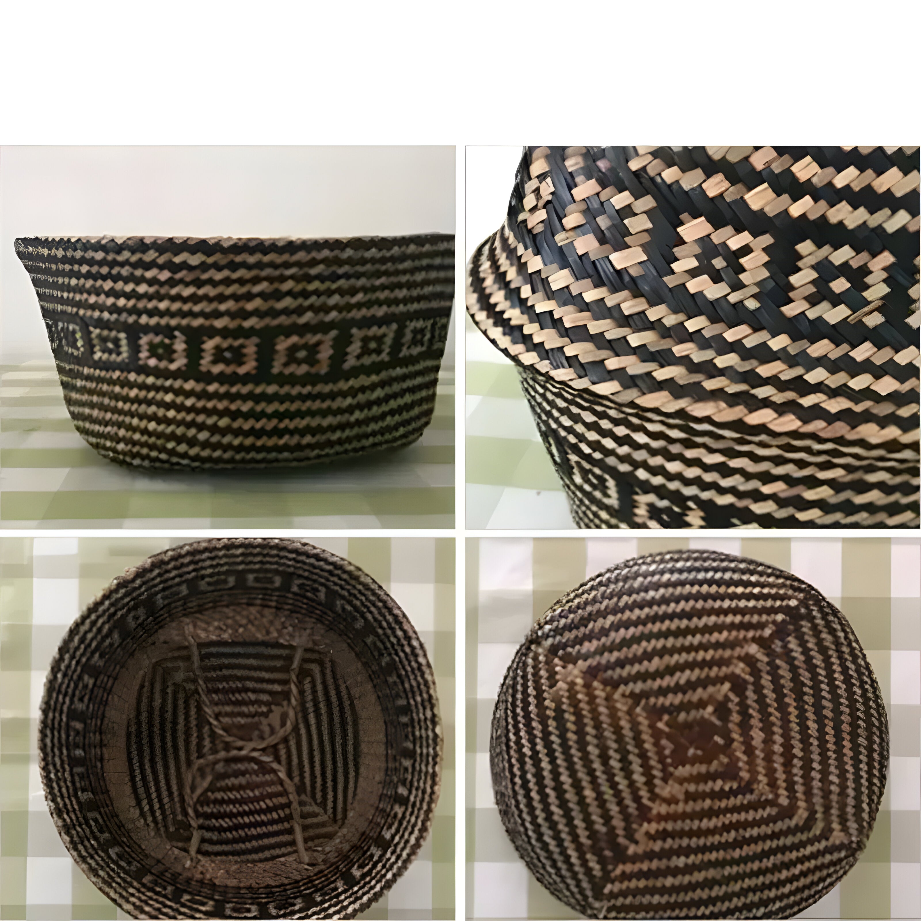 EcoHaven Korg - Fällbar Handgjord Rattan Vävd Blomkorg