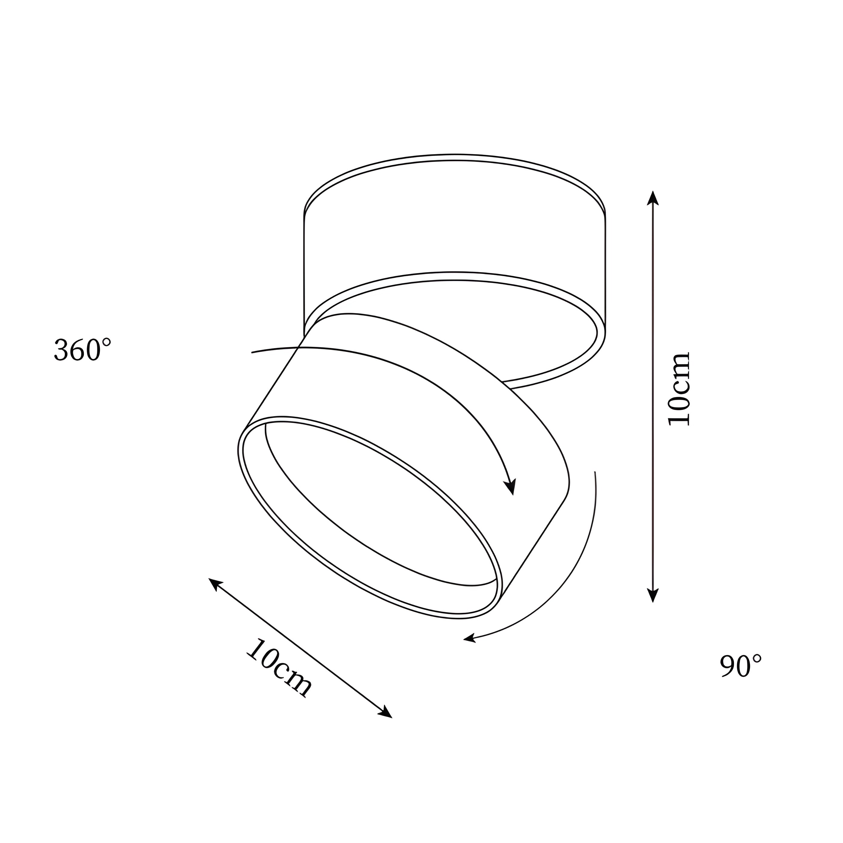 BeamShift Light – Fällbar Taklampa