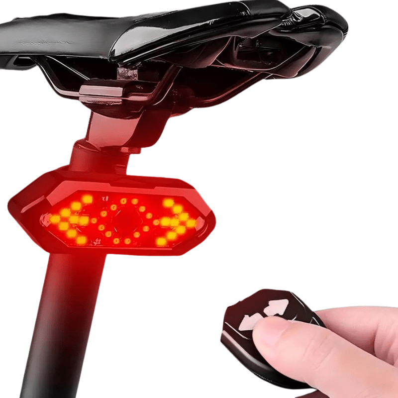 BikeGuard Light - Uppladdningsbart cykelbakljus med fjärrkontroll och 32 LEDs för maximal säkerhet